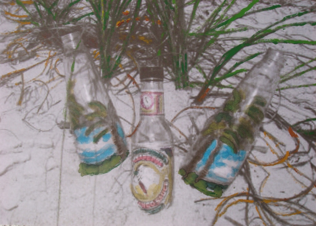Bottles in the Sand